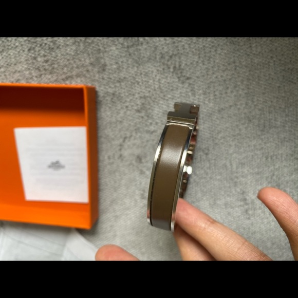 Hermes clic clac HH bracelet etain matte - Picture 7 of 9